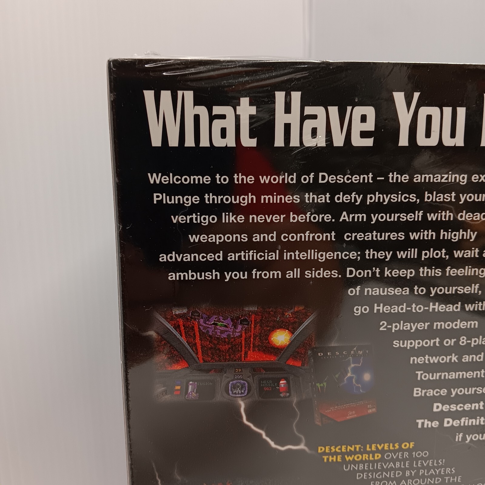 Descent I & II: The Definitive Collection Windows 95 New Factory Sealed PC, 1997