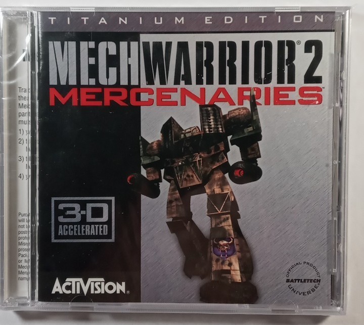 MECHWARRIOR 2 MERCENARIES TITANIUM EDITION SEALED CD PC GAME BATTLETECH