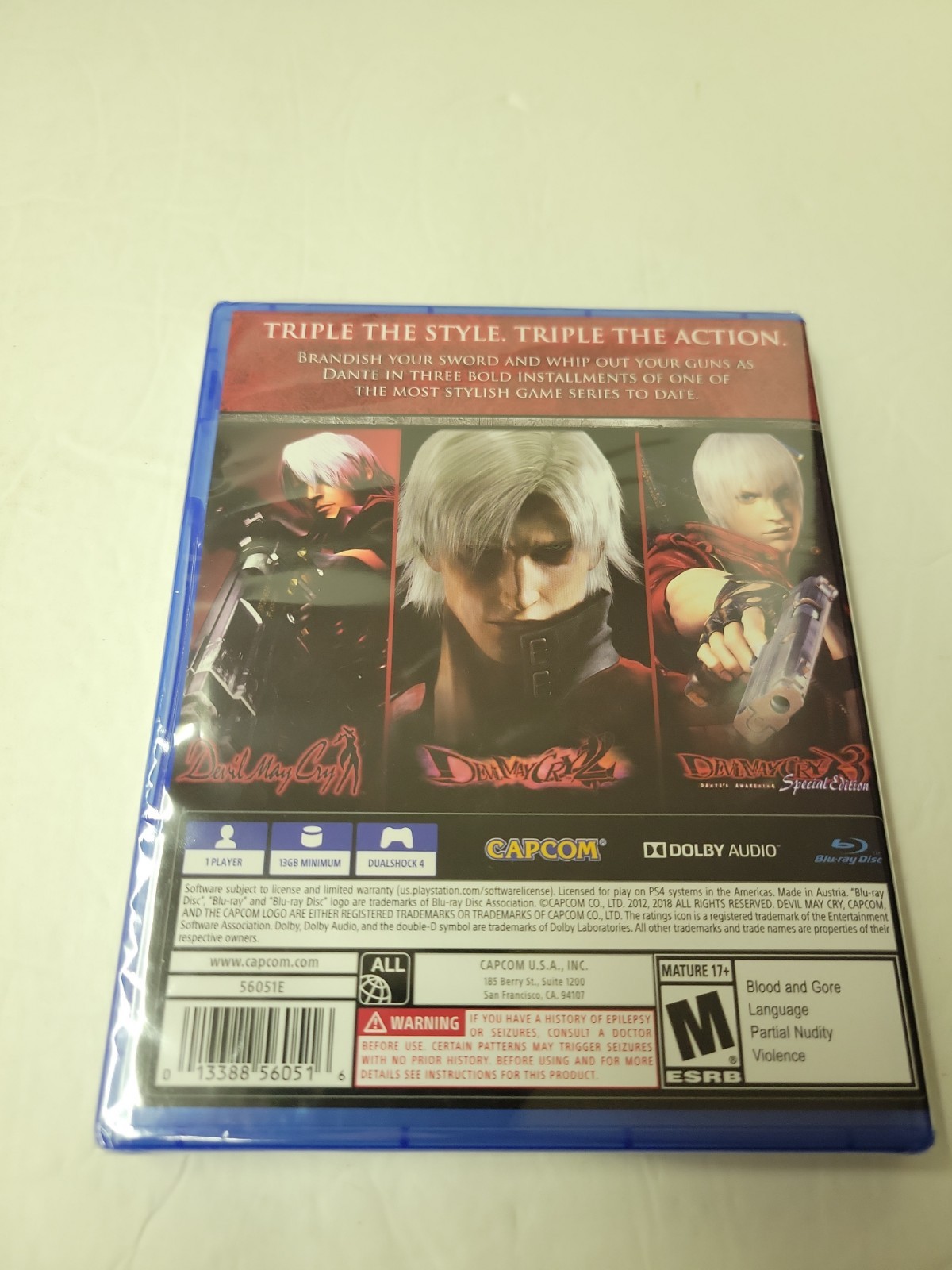 Devil May Cry HD Collection – CAPCOM Video Game PlayStation 4 Brand New Sealed