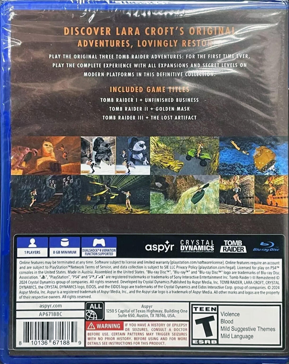 Tomb Raider I-III Remastered Starring Lara Croft – PlayStation 4