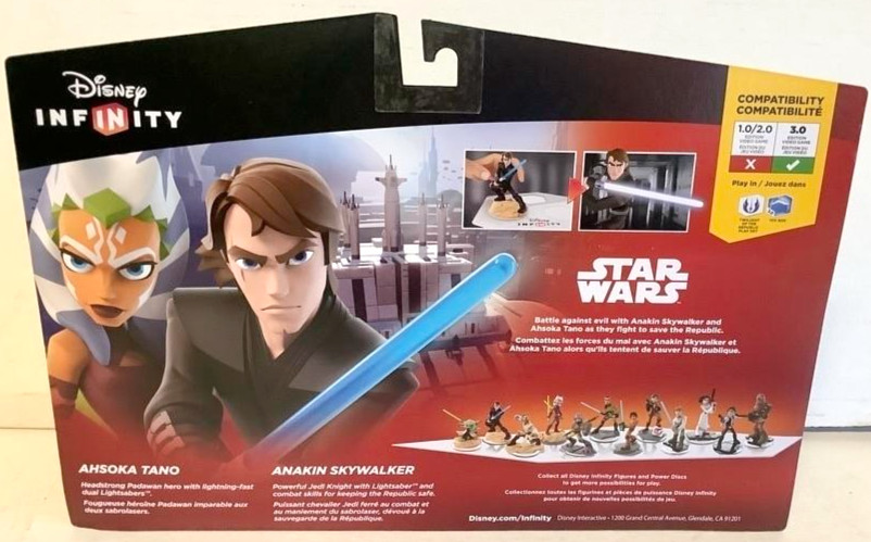 NEW Disney Infinity 3.0 STAR WARS TWILIGHT OF THE REPUBLIC Set Anakin & Ahsoka