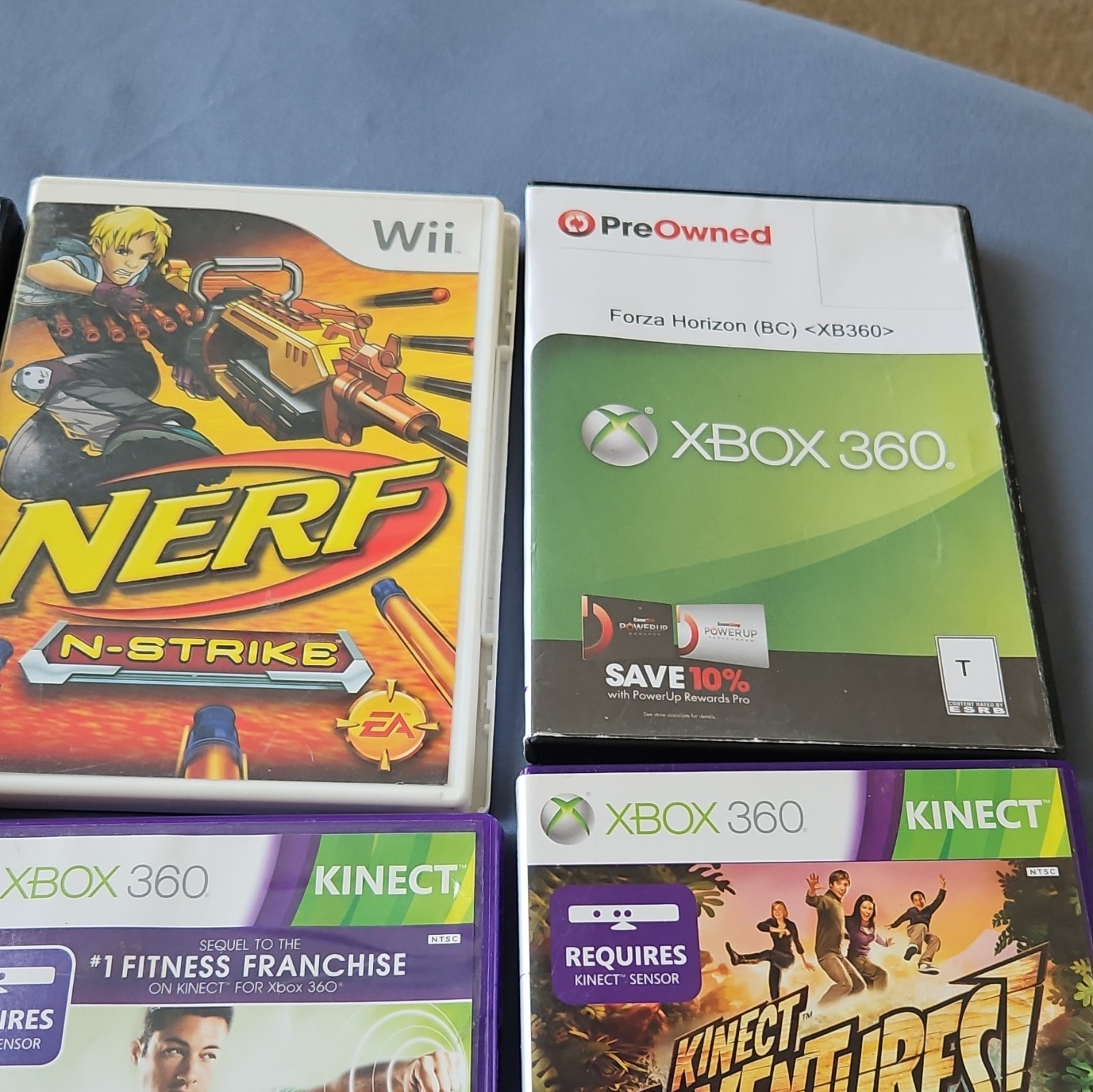 Microsoft Nintendo Mixed Lot Video Games Xbox 360 Kinect Wii PS2. Untested.