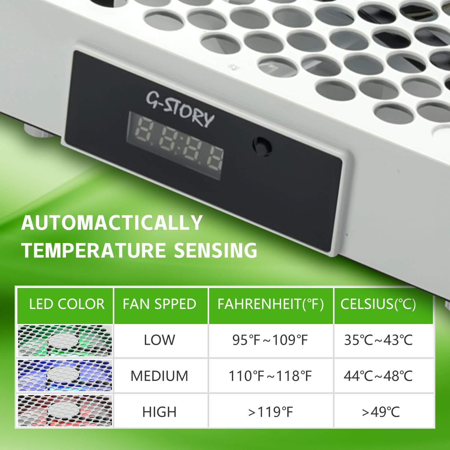 Cooling Fan for Xbox Series X with Automatic Fan Speed Adjustable