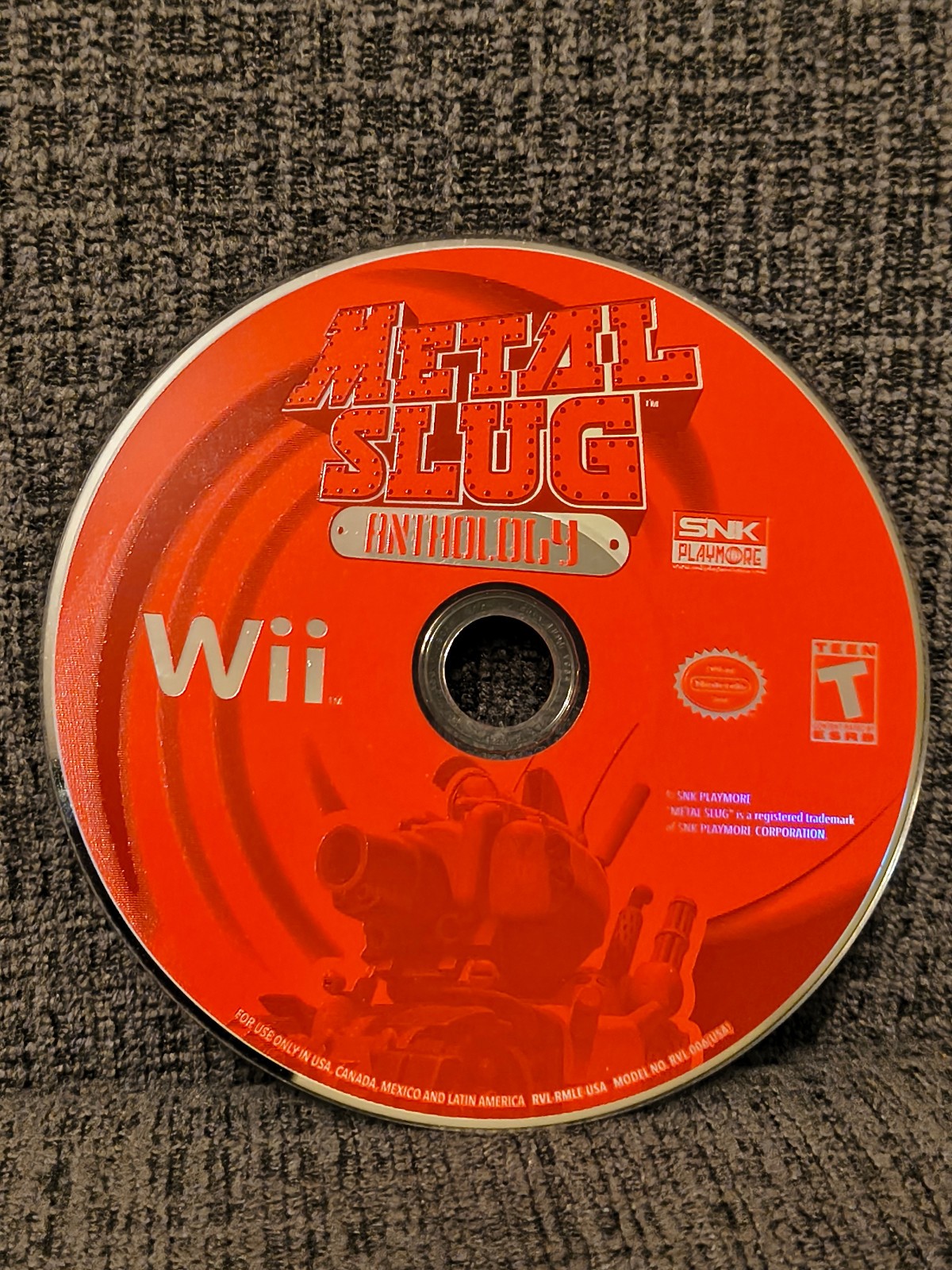 Metal Slug Anthology (Nintendo Wii, 2006) – disc only