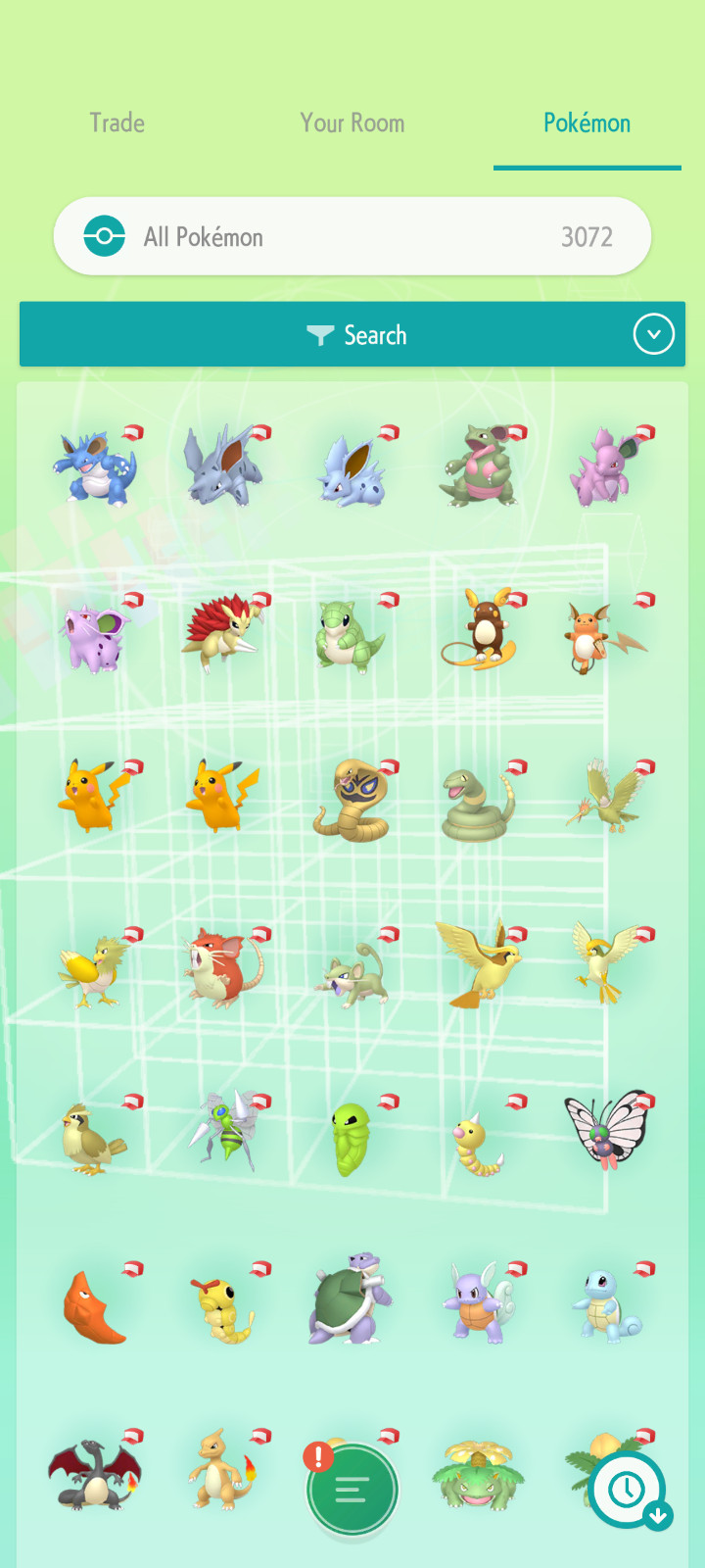 Pokémon HOME Gen 1-2 VC Shiny Living Dex Complete Pokedex 1-251 Virtual Console