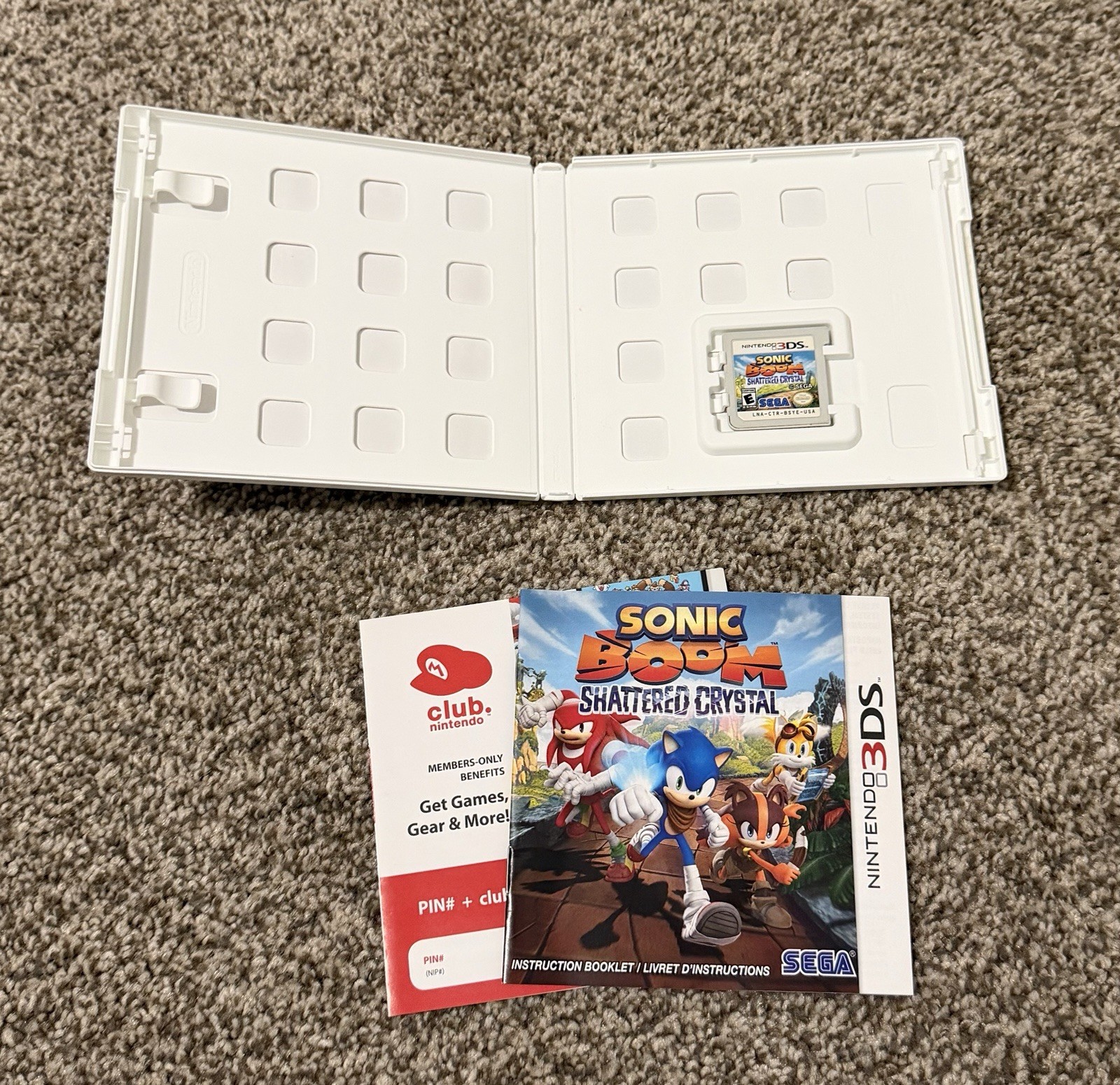 Sonic Boom: Shattered Crystal (Nintendo 3DS, 2014) CIB Complete w/ Manual Tested