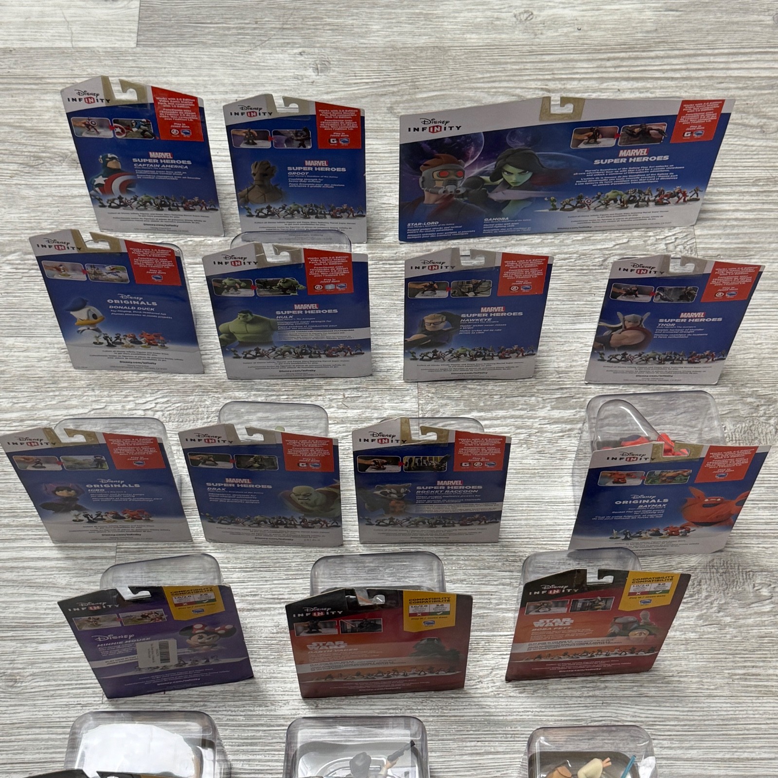 Disney Infinity Figure Sealed Lot of 21 2.0 3.0 Marvel Star Wars Sets RARE