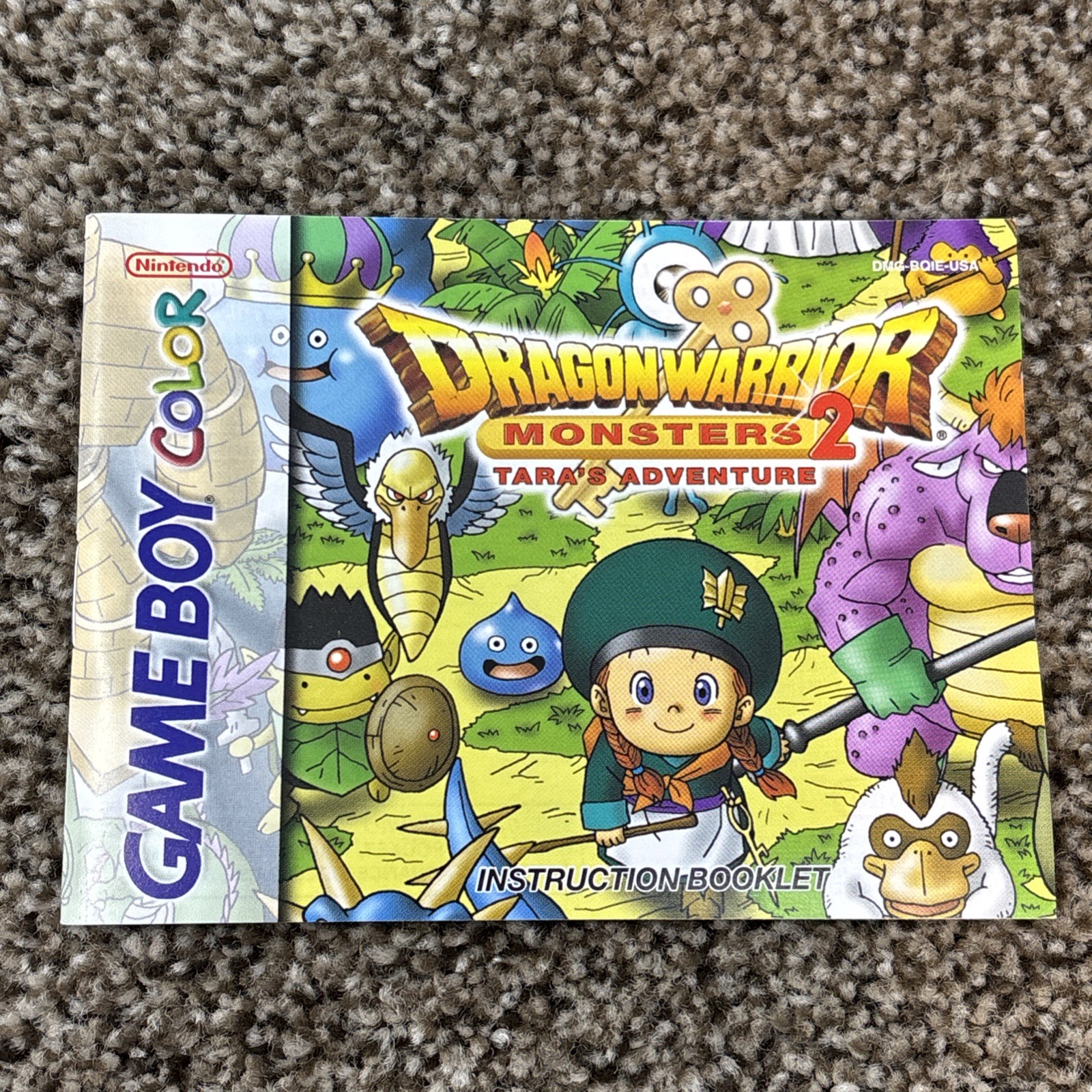dragon warrior monsters 2 tara’s adventure Gameboy Color Manual Only