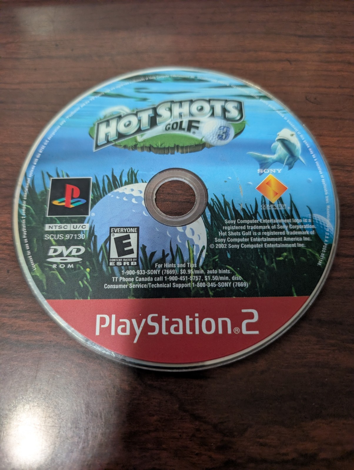 Hot Shots Golf 3 (PlayStation 2 PS2, 2003) NO TRACKING – DISC ONLY 7050