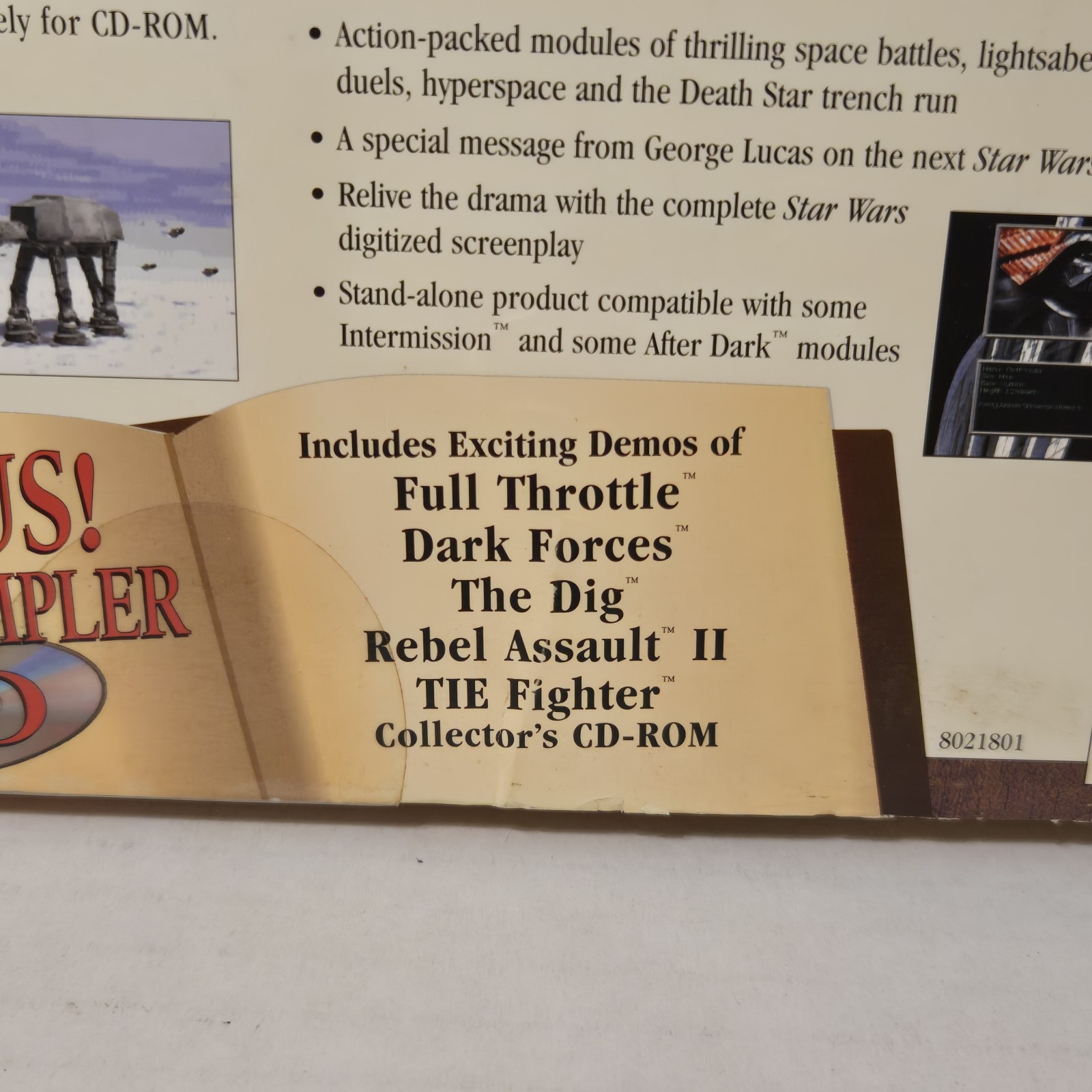 LucasArts Archives Vol 1 PC CD-ROM Games, 5/6 CDs **Missing Indiana Jones**