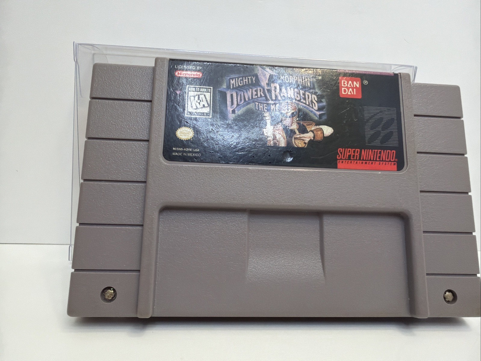 Mighty Morphin Power Rangers The Movie Super Nintendo Game SNES Authentic Clean