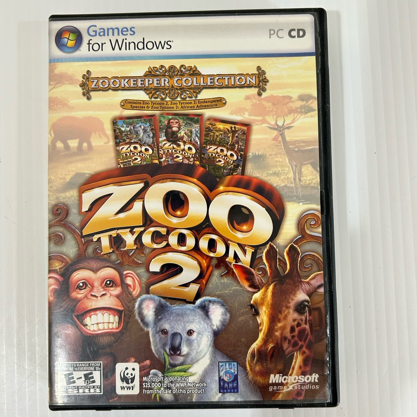 Zoo Tycoon 2: Zookeeper Collection 2006 PC CD, Windows 2-Disc Set With Manual
