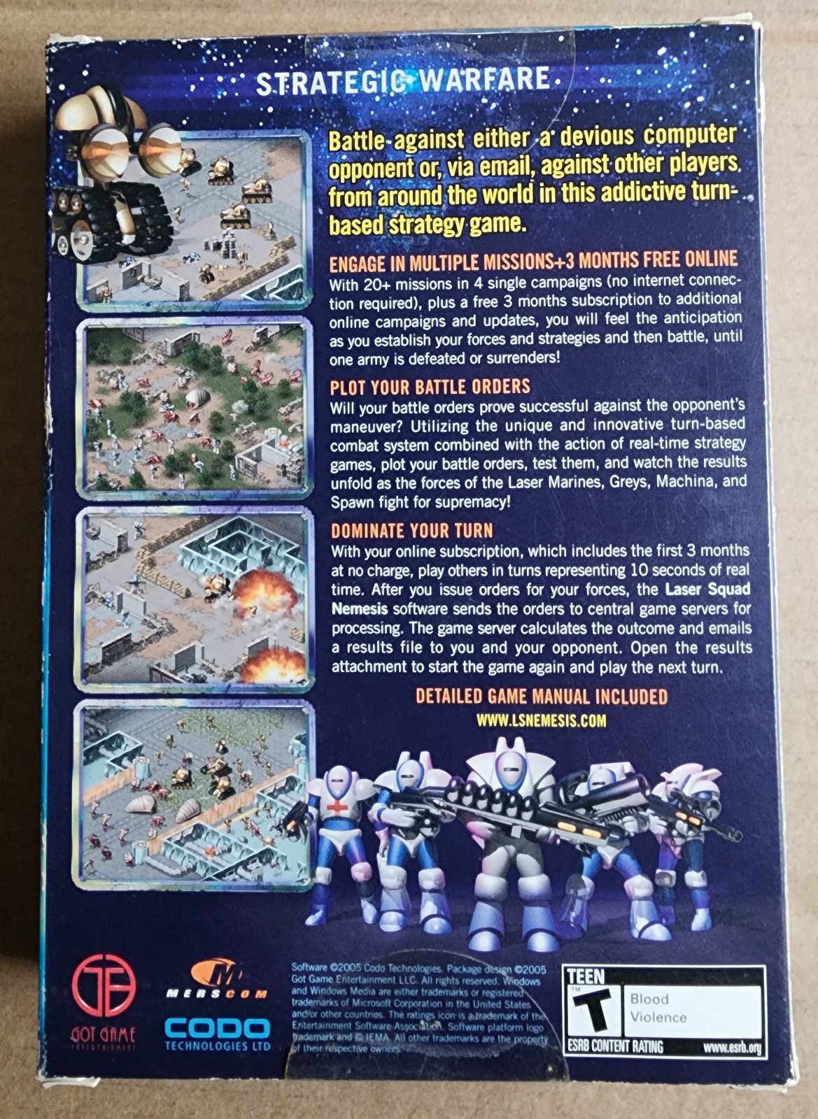 Laser Squad Nemesis PC (2002) Small Box NEW FACTORY SEALED – XCOM Tactics!