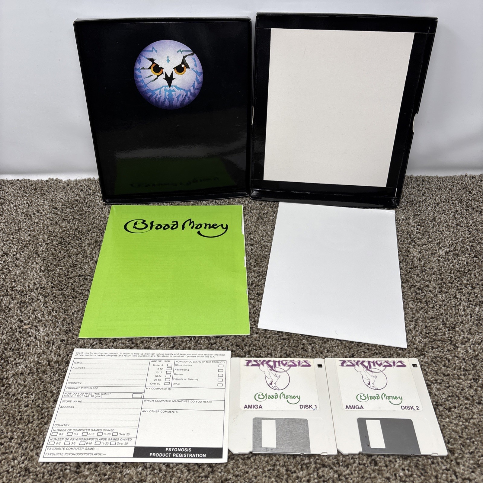 Blood Money – Psygnosis – (CIB) – Commodore AMIGA Big Box PC Gaming Untested