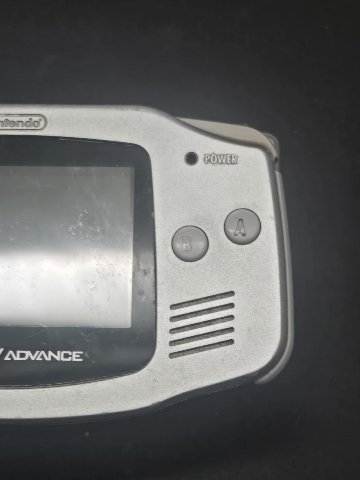 Nintendo Game Boy Advance Handheld System AGB-001 Silver Tested & Working