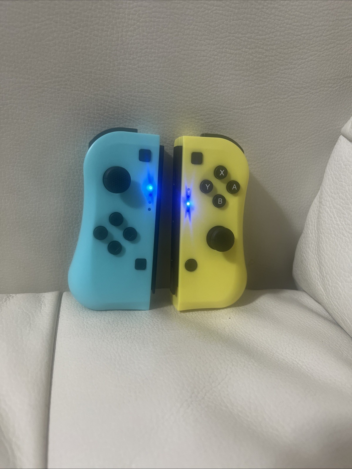 Nintendo Switch Blue AYellow Joy-Con Controllers Left Right Tested Unbranded