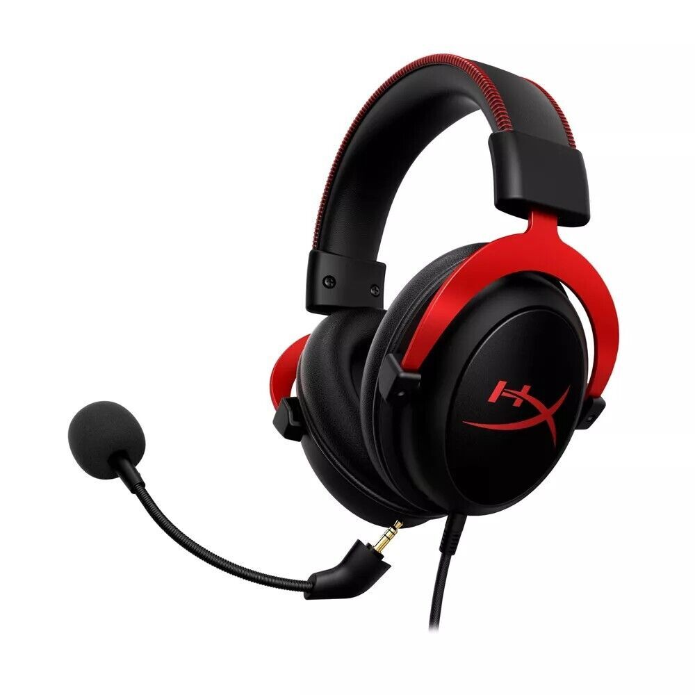 HyperX Cloud II Wired Over-Ear Gaming Headset – Red, DEMO UNIT