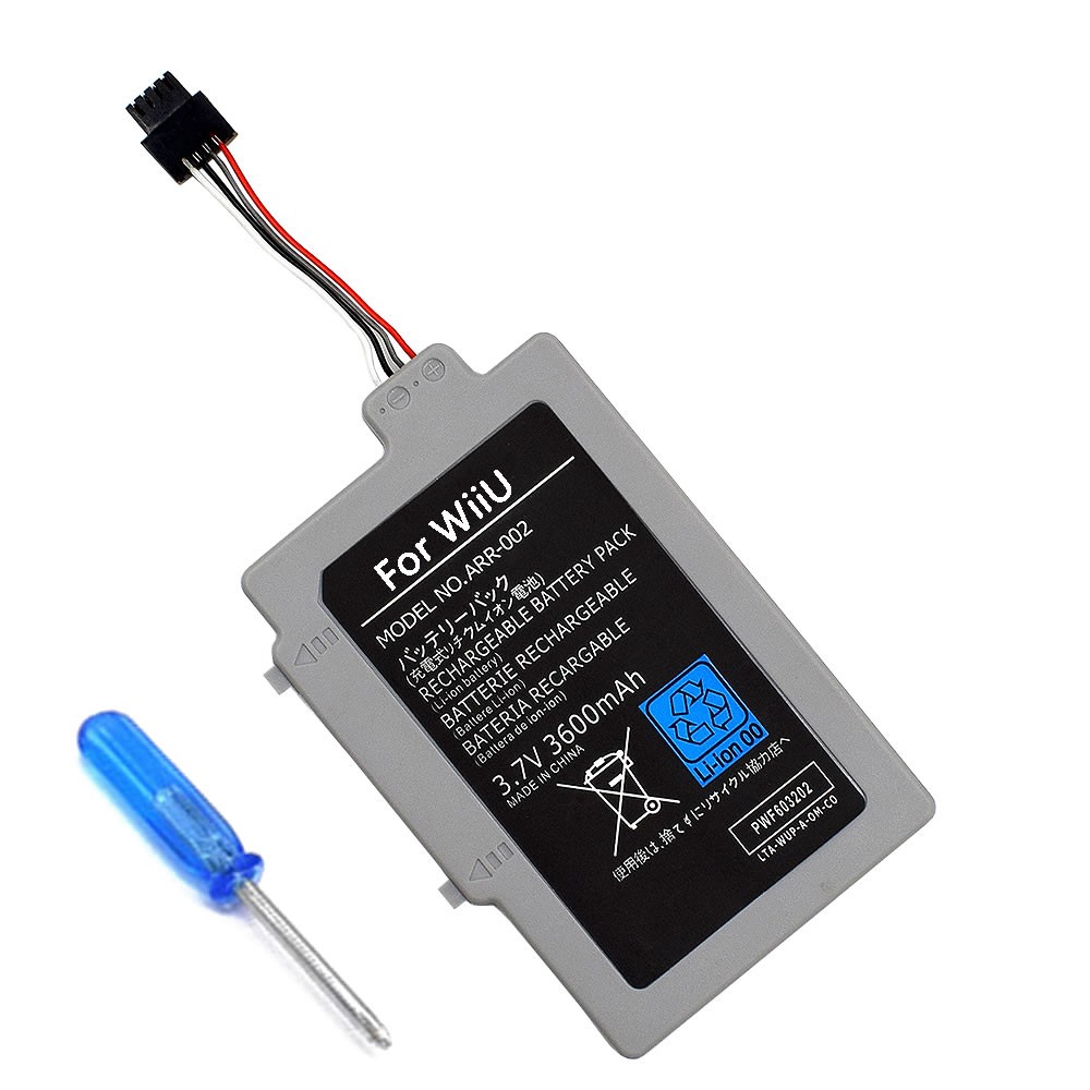 ARR-002 WUP-001 Replacement Battery For Nintendo Wii U Gamepad Extended 3600mAh