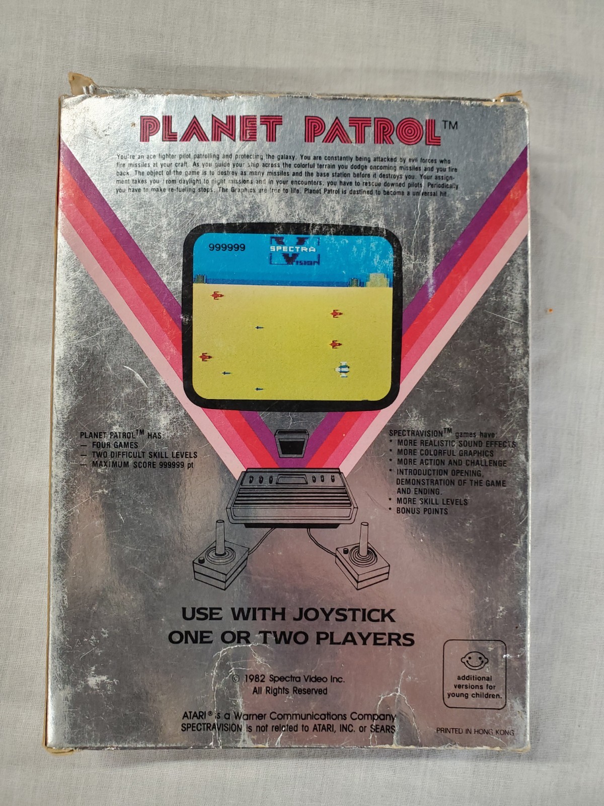 Planet Patrol Atari 2600 Spectravision 1982 Complete In Box CIB Tested (B035)