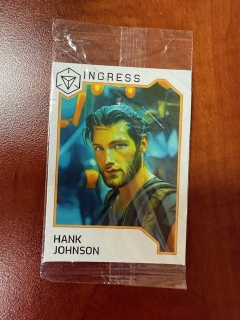 Ingress Agent Hank Johnson Medal Card Niantic [UNREDEEMED] RETIRED