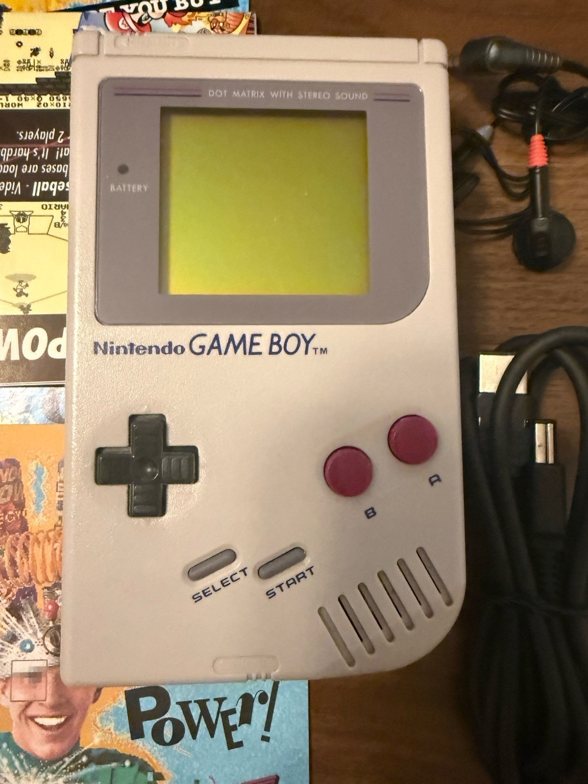 Nintendo GameBoy DMG Longbox Tested CIB Long Box Launch Edition Headphones Foam
