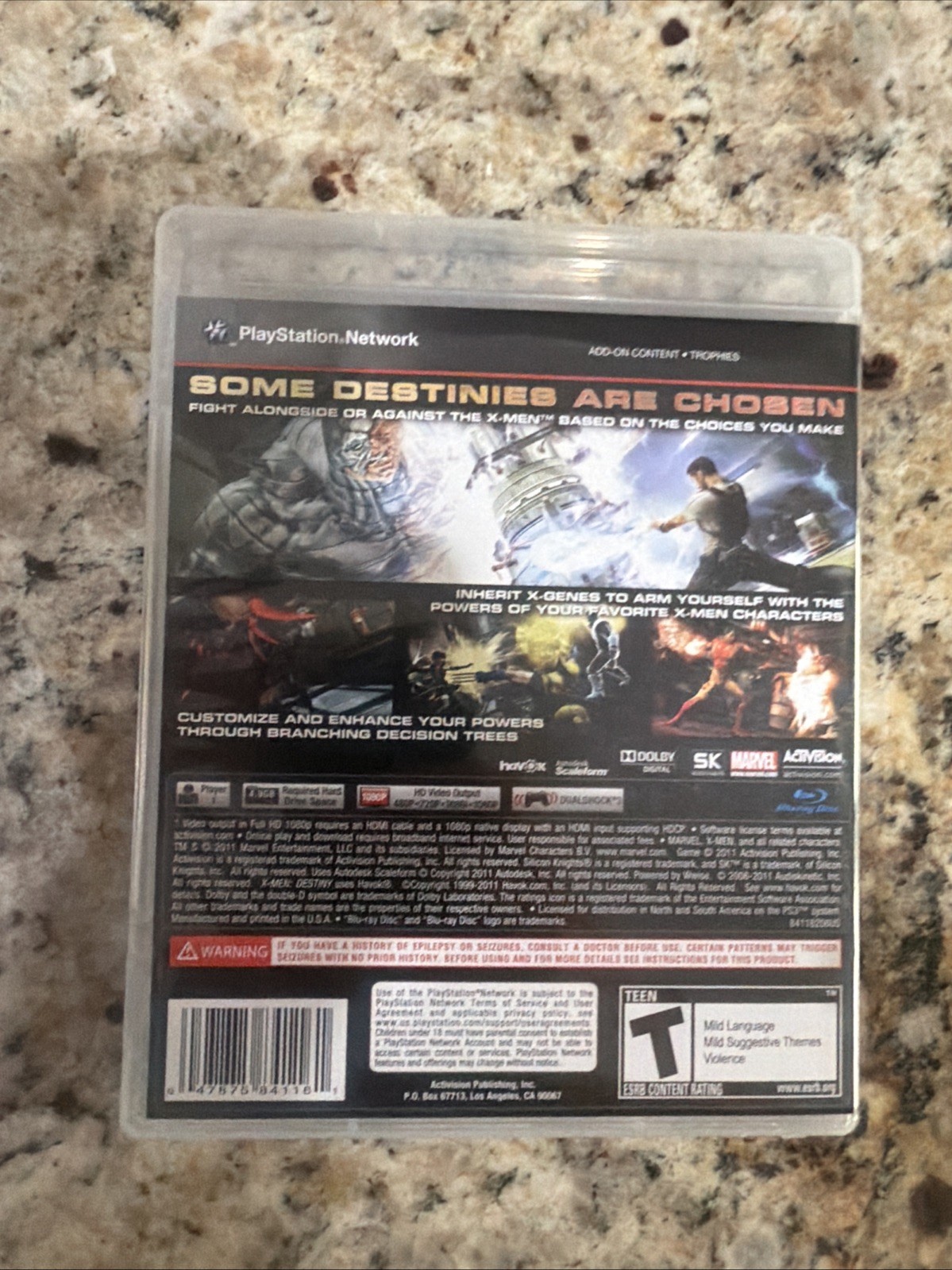 X-Men: Destiny (Sony PlayStation 3, 2011)