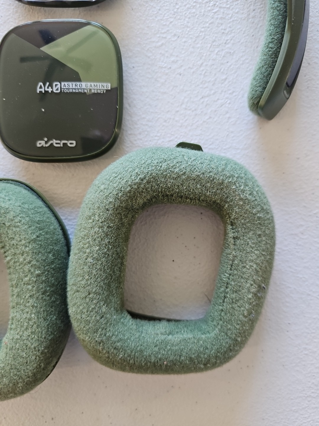 Astro A40 TR Mod Kit | Green |Noise-Canceling Mic Cushions Speaker Tags Headband