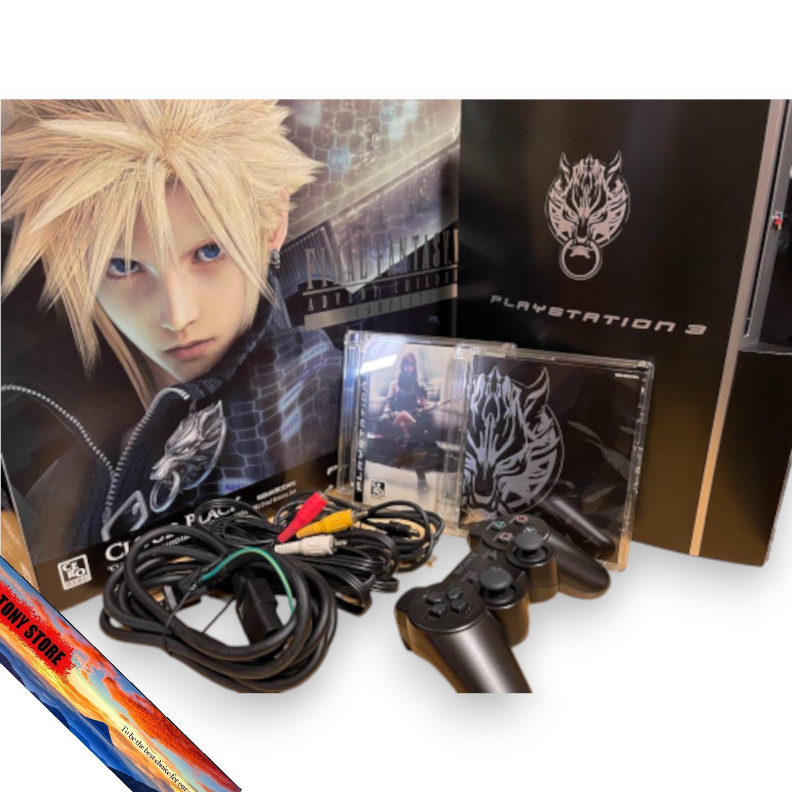 PS3 Playstation 3 Final Fantasy VII Advent Children Cloud Black XIII Trial Set