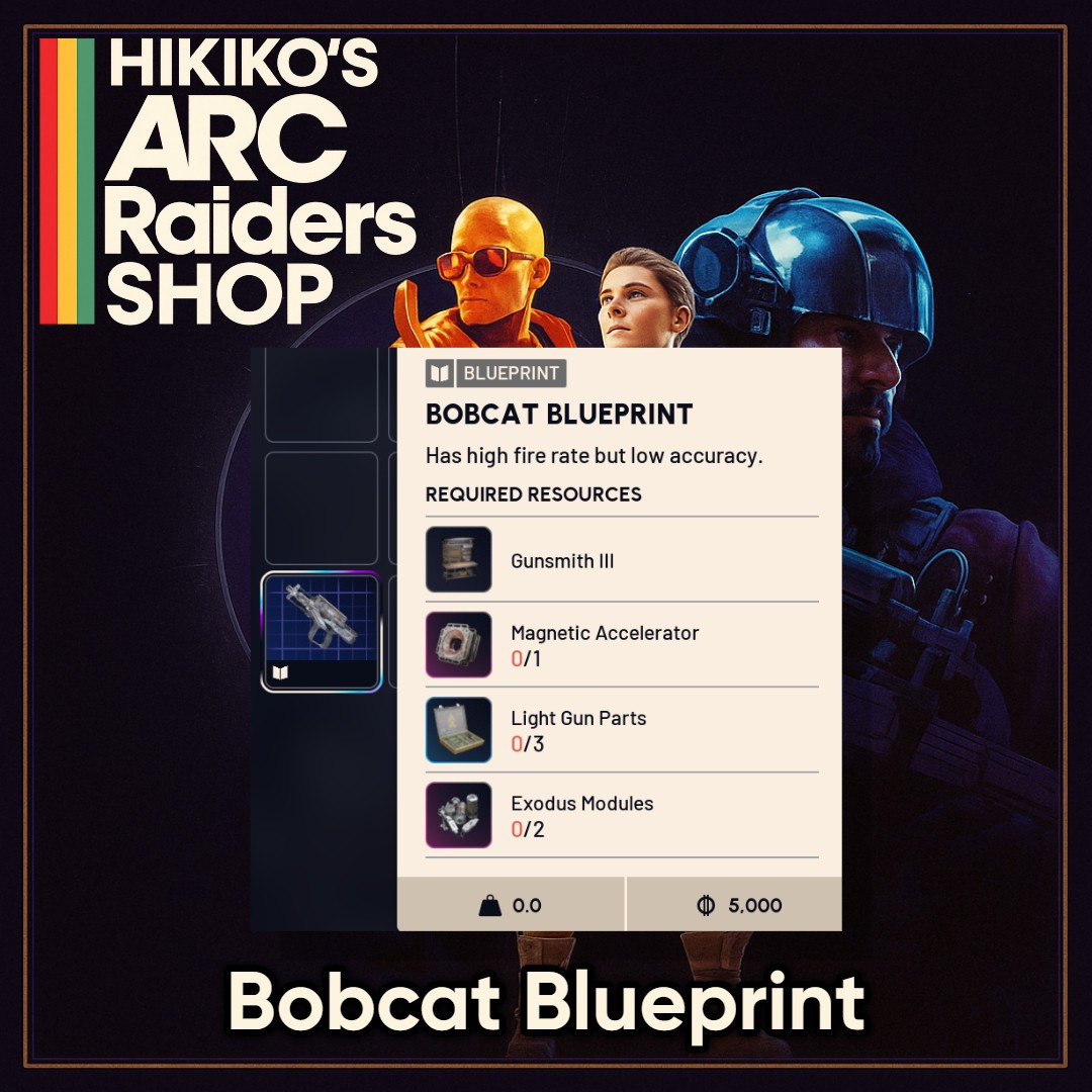 ARC Raiders | Bobcat Blueprint | XBOX PS PC | Fast & Secure ⚡