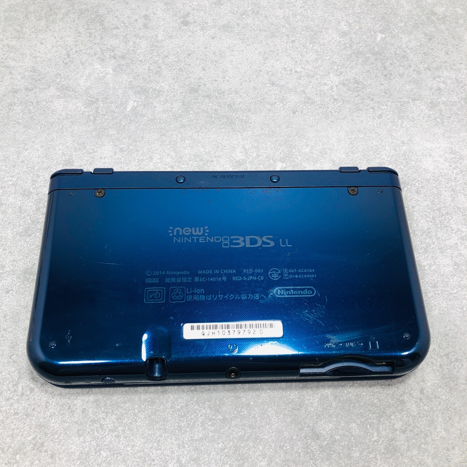 [Top IPS / EX+3] New Nintendo 3DS LL XL Metallic Blue console Japan NTSC-J 6-123