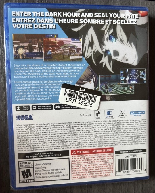 Persona 3 Reload – PlayStation 5 – New SEALED!