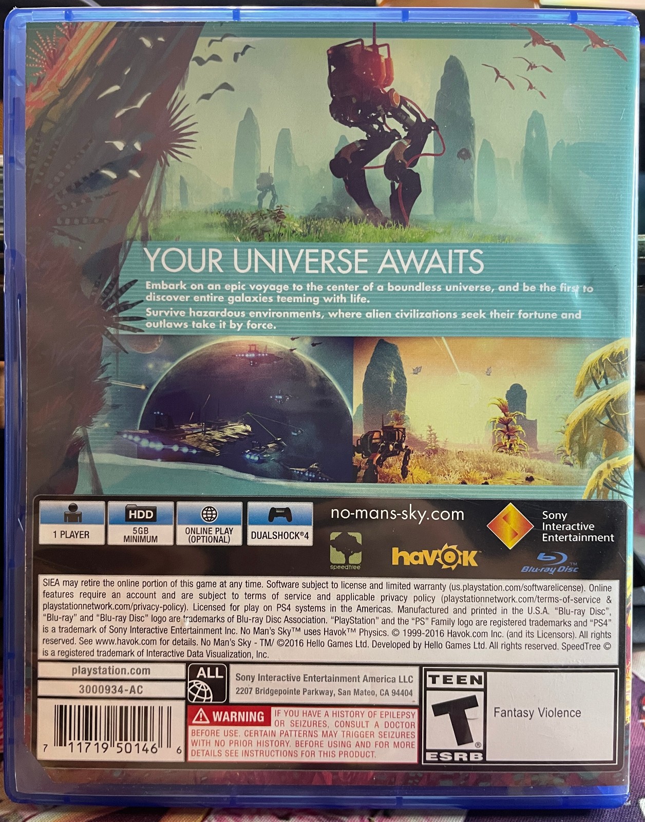 No Man’s Sky CIB – English – Sony Playstation 4 2016