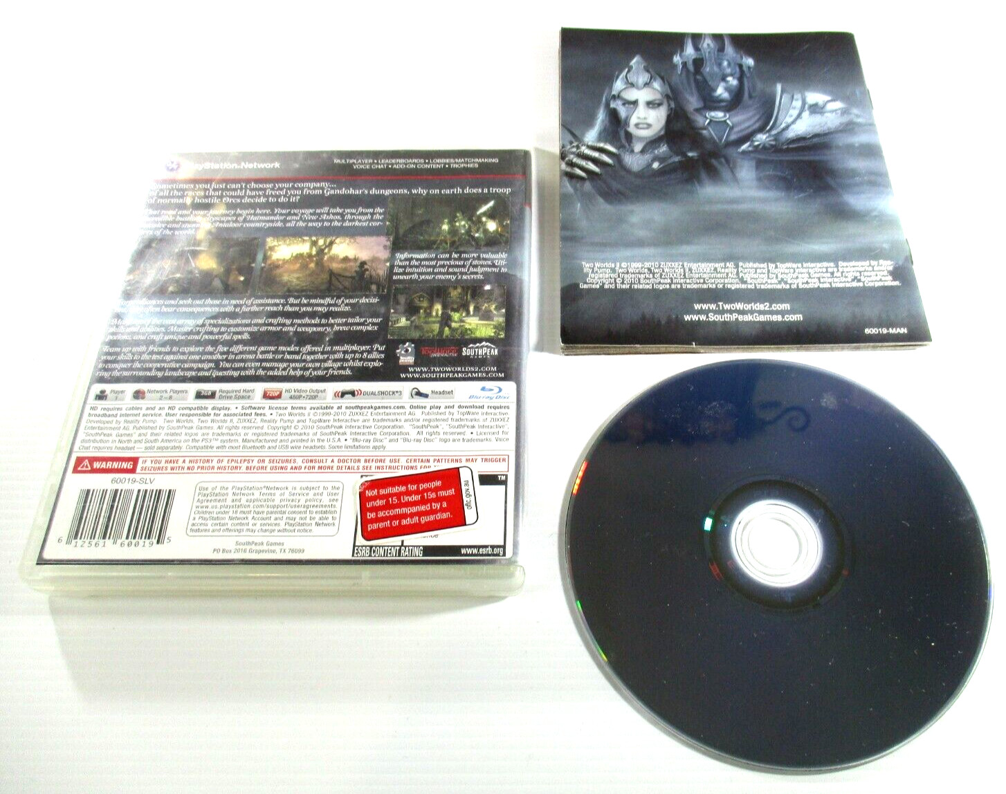 Two Worlds II PS3 MA15+ NTSC R1 2010 ZUXXEZ Entertainment Tested Manual