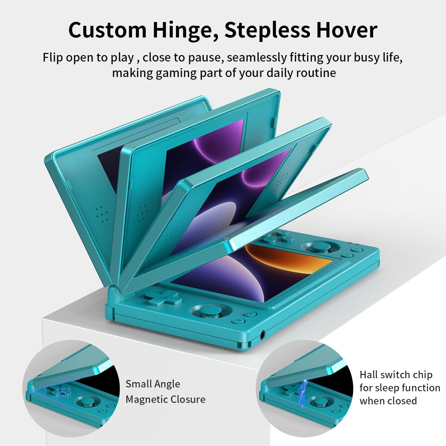 Anbernic RG DS Flip Retro Handheld Game Console , RGDS 4.0 Inch Dual IPS Touc…
