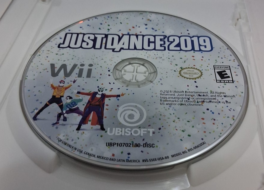 Nintendo Wii Just Dance 2019 Complete Game Case & Insert, Tested & Working