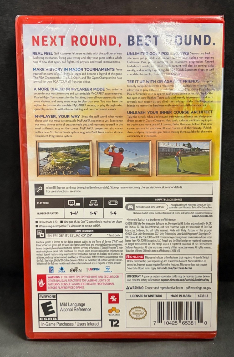 PGA Tour 2K25 (Nintendo Switch 2) NEW