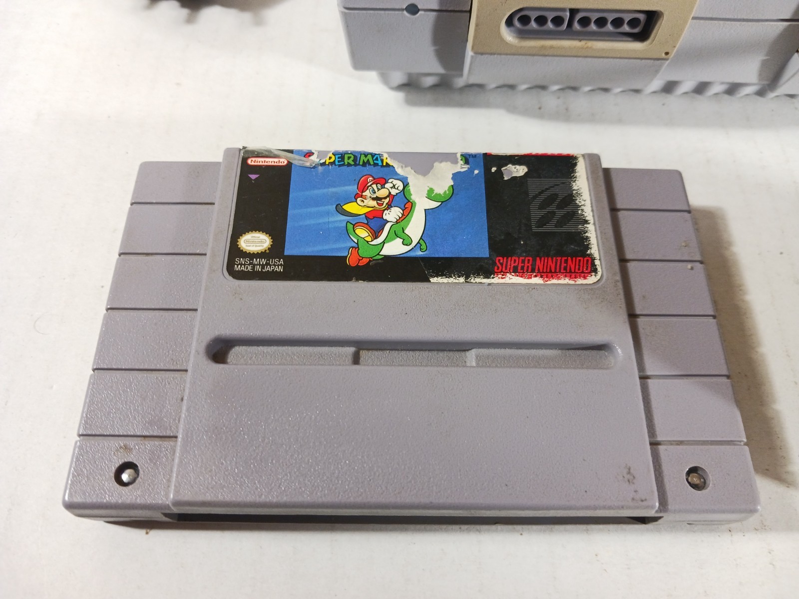SNES Starter Set Super Nintendo Mario World Lot Fully Tested Saves Cords