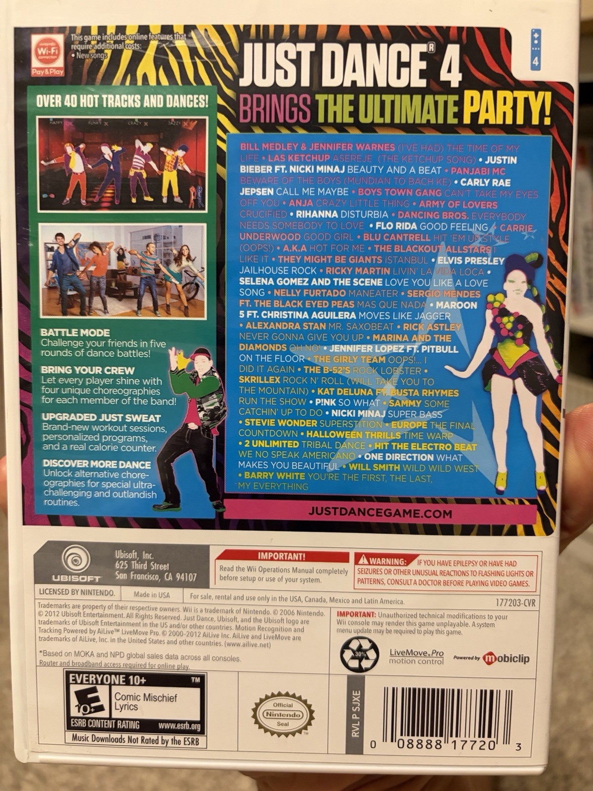 Just Dance 4 (Wii, 2012)