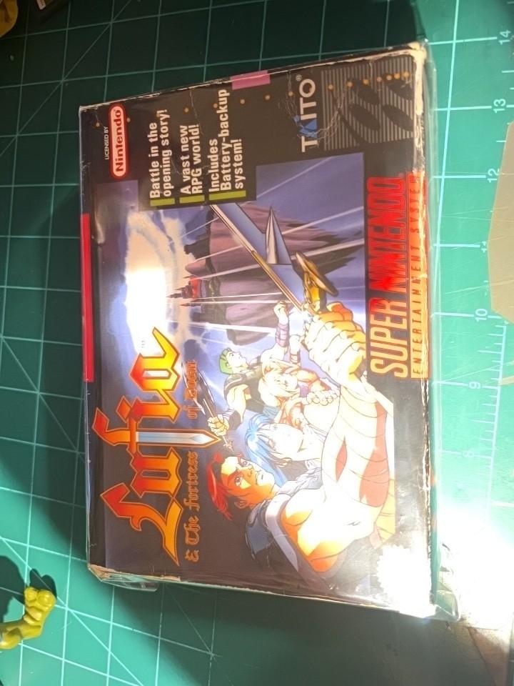 Lufia & the Fortress of Doom Nintendo SNES Boxed WORKS SEE PICS!!! No Man Or Map