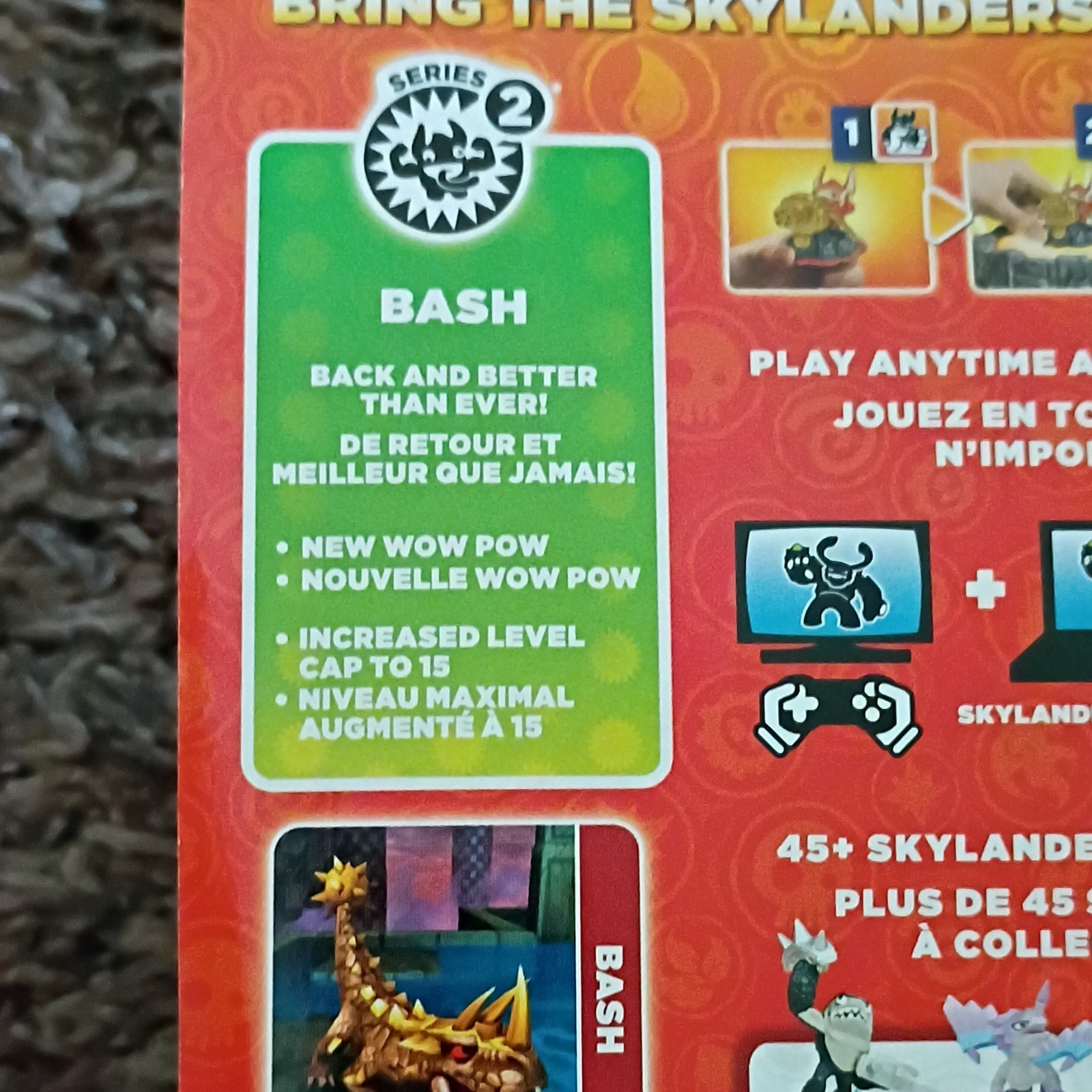 Activision Bash Series 2 Skylanders Giants Figure 2012 New Wow Pow Level 15