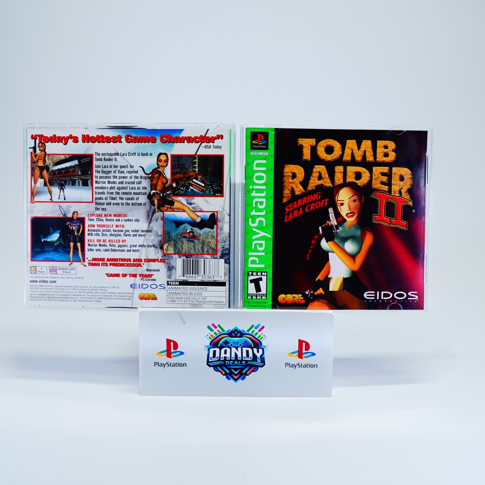 Tomb Raider 2 II PS1 CIB W/ Manual – PlayStation