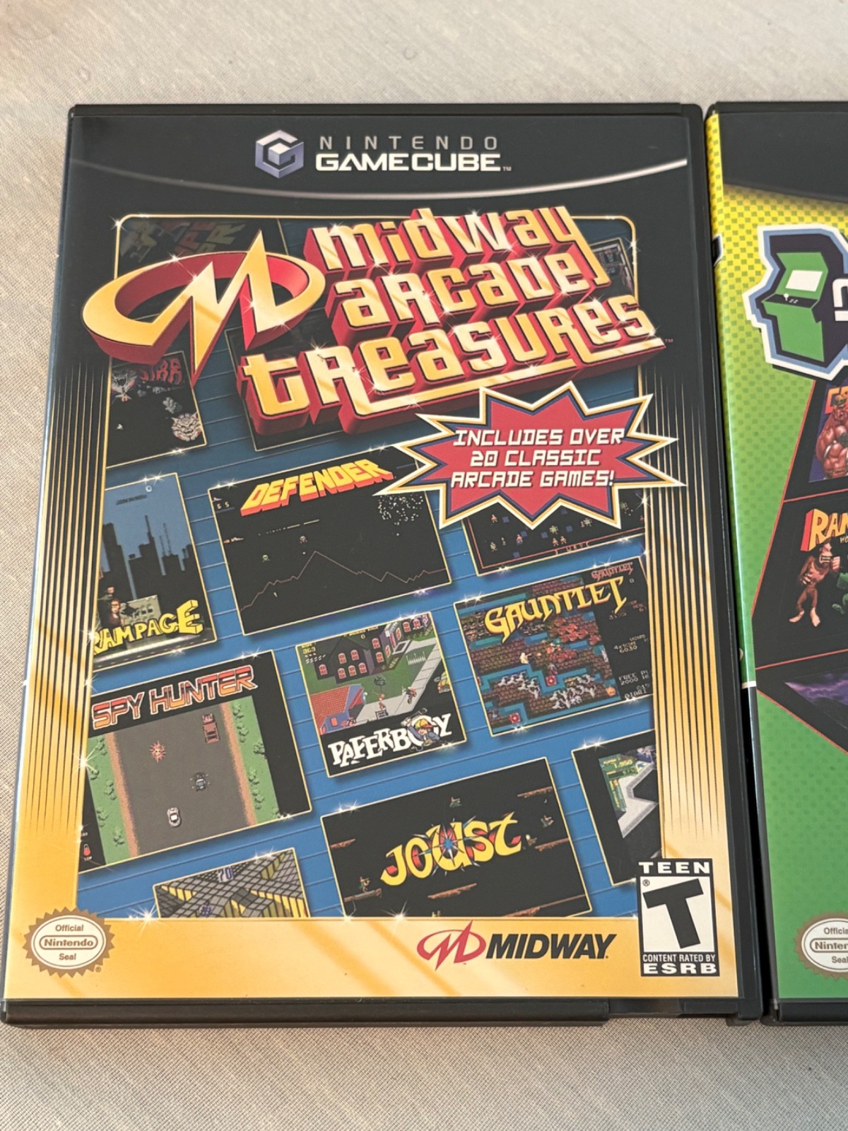 Midway Arcade Treasures 1 & 2 (Nintendo GameCube) CIB w/ Reg Cards – Minty Cond