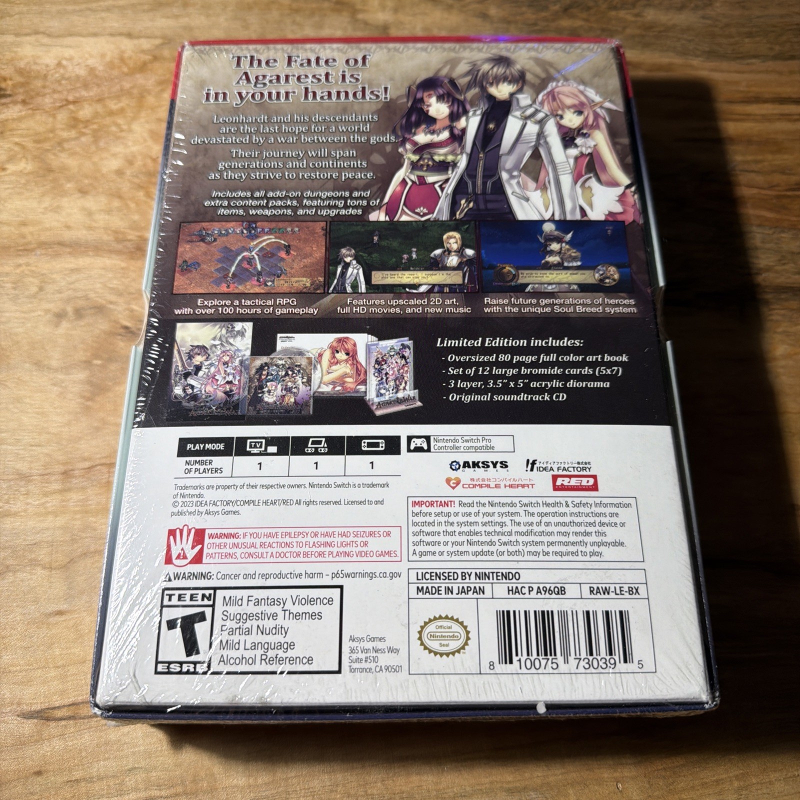 Record of Agarest War Limited Edition – Nintendo Switch