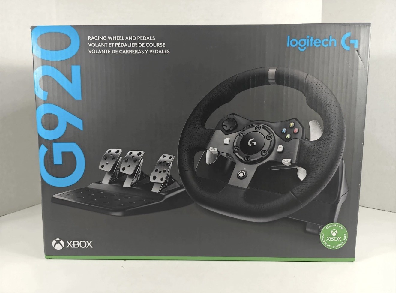 Logitech G920 Driving Force Racing Wheel – Black FOR XBOX + PC NEW!