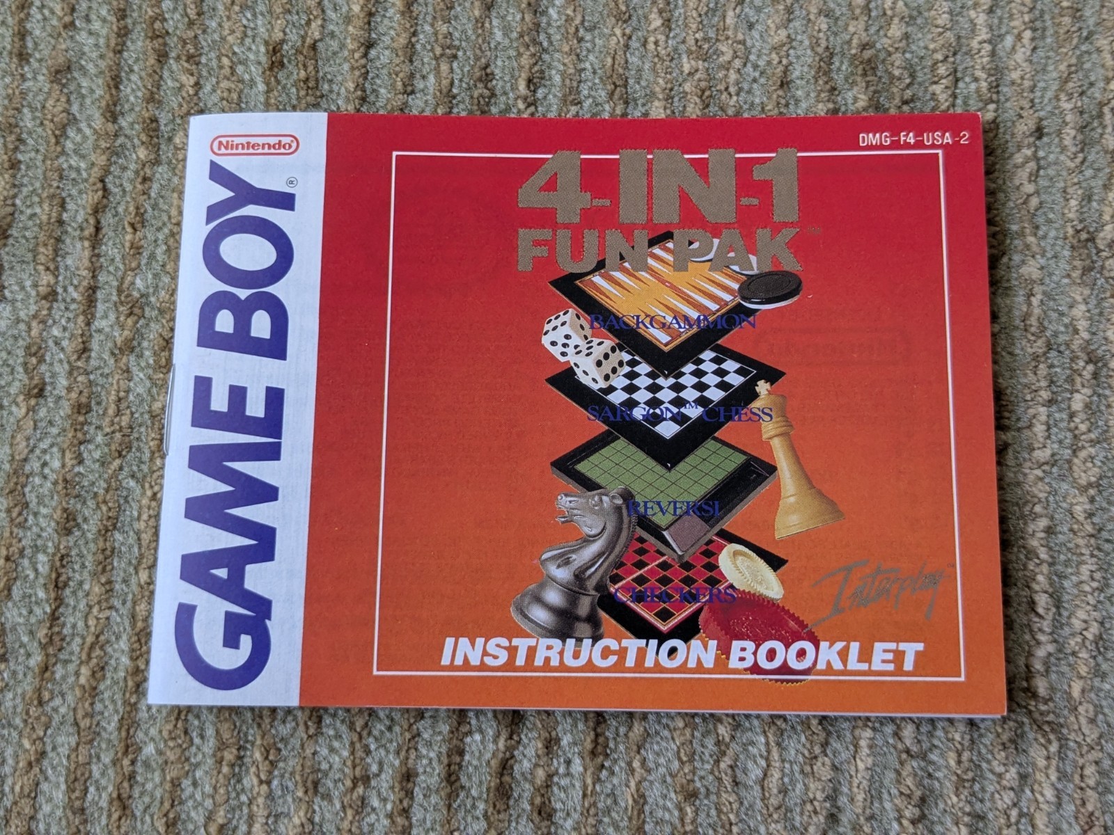 4-in-1 Fun Pak & Volume II Nintendo Game Boy GameBoy Complete CIB Tested Working