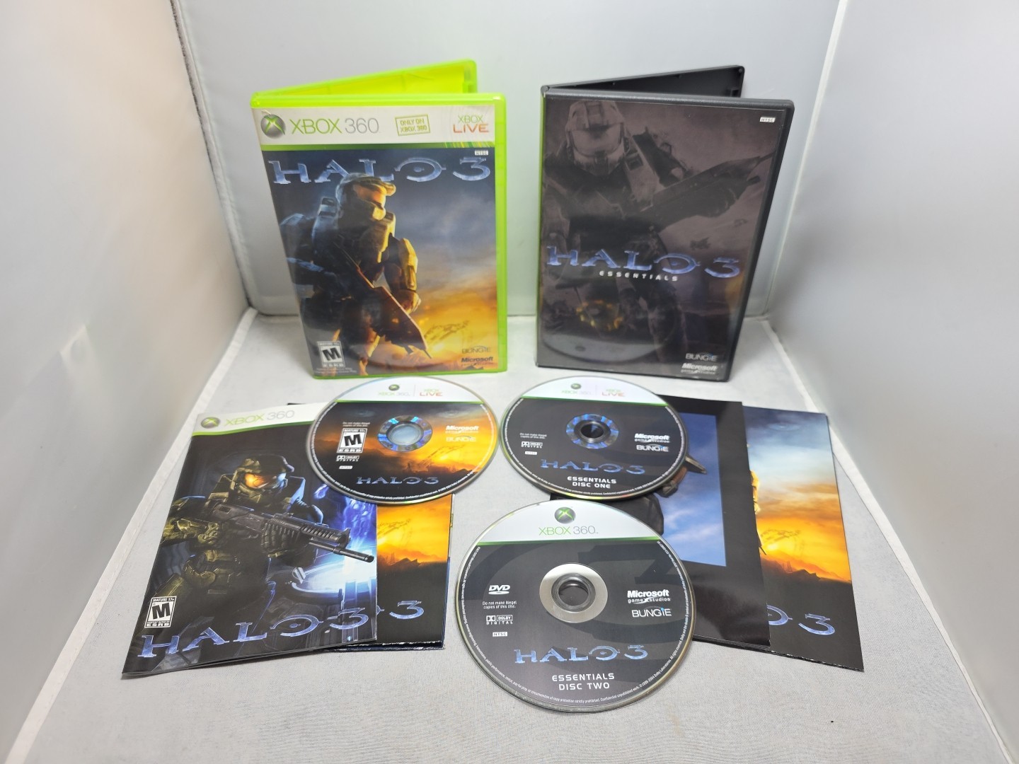 Halo 3 Essentials and Halo 3 Complete Tested Authentic Mint Microsoft