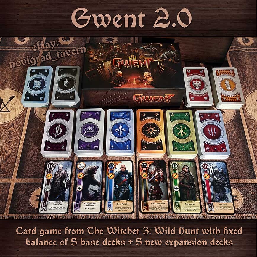 Gwent 2.0 – Witcher – 5 decks with fixed game balance + 5 new decks