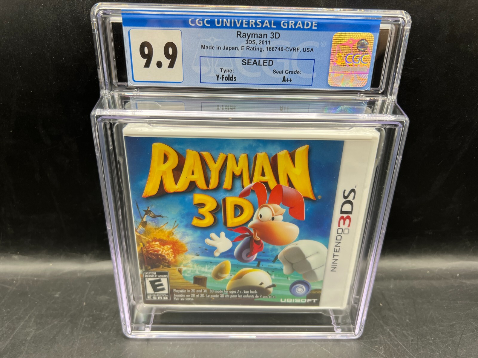 Rayman 3D Nintendo 3DS CGC 9.9 A++ FACTORY SEALED MINT WATA VGA