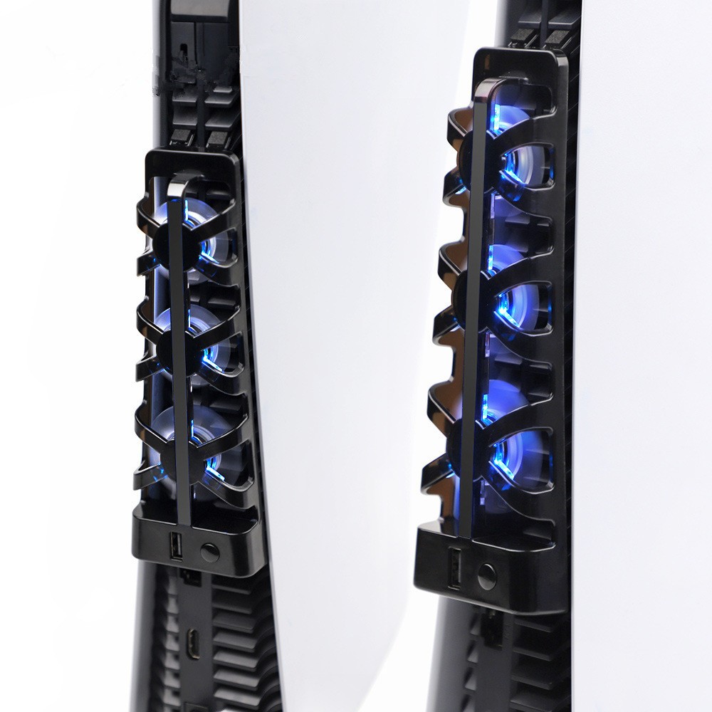 ABS Cooling 3 Fan With Light For PS5 Exhauster Digital Edition/Ultra HD Console
