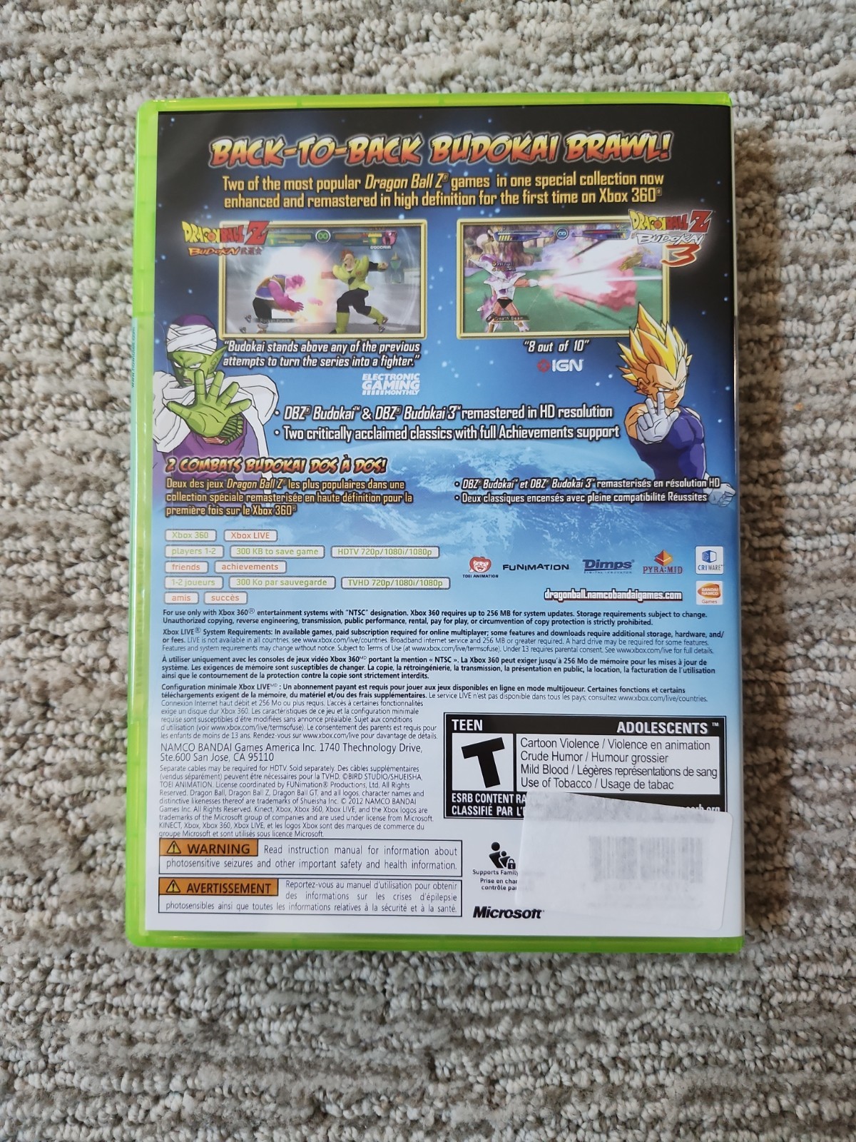 Dragon Ball Z: Budokai HD Collection Xbox 360 2012 CIB GREAT SHAPE, Ships TODAY!